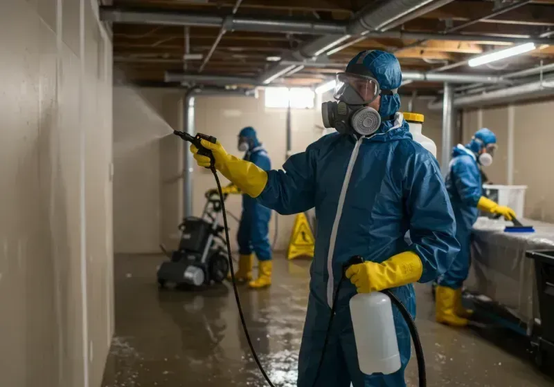 Basement Sanitization and Antimicrobial Treatment process in Warwick, RI